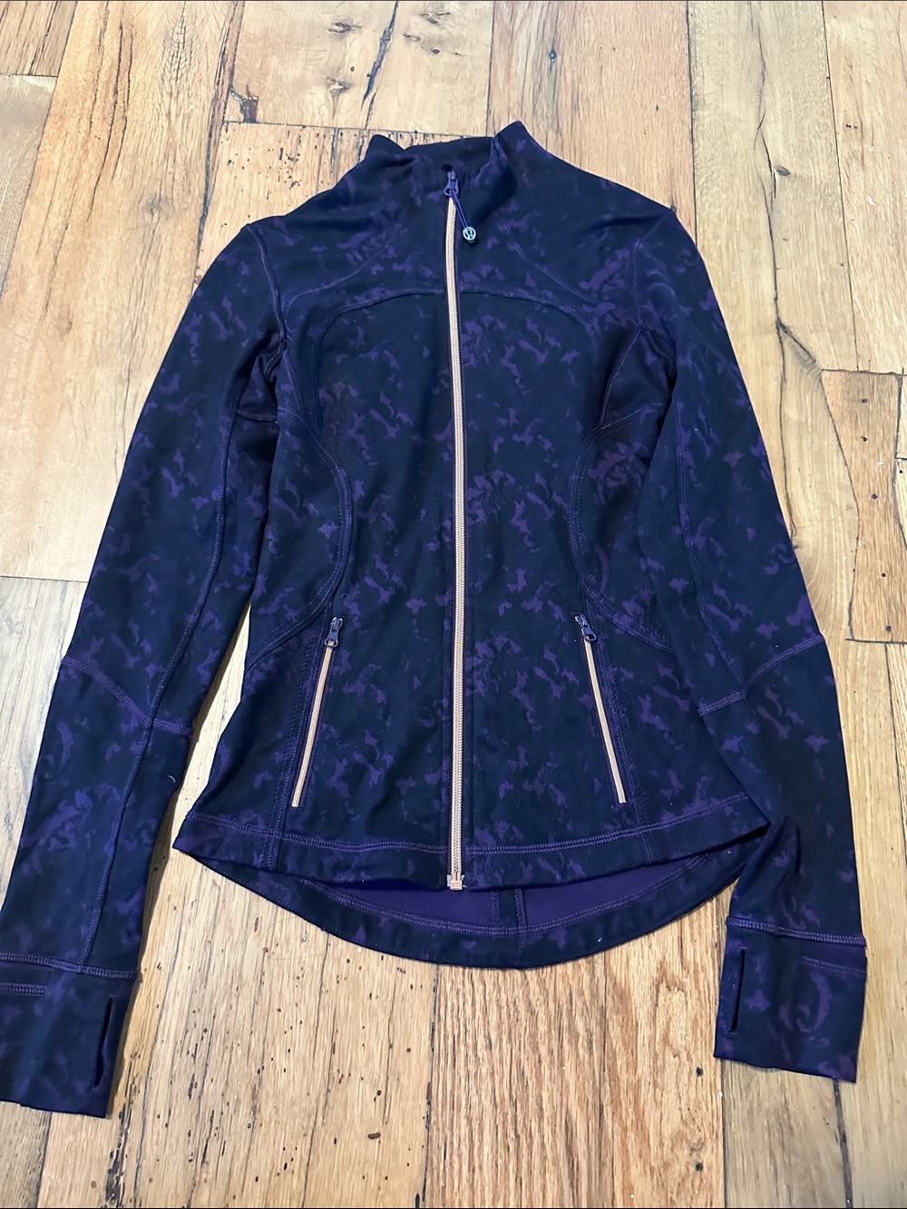 lululemon athletica Purple Patterned Full-Zip Jacket